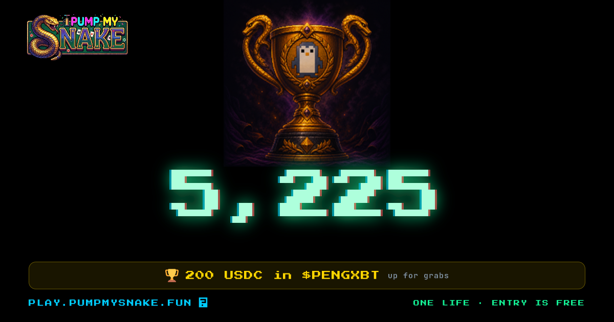 My Pump My Snake tournament score
